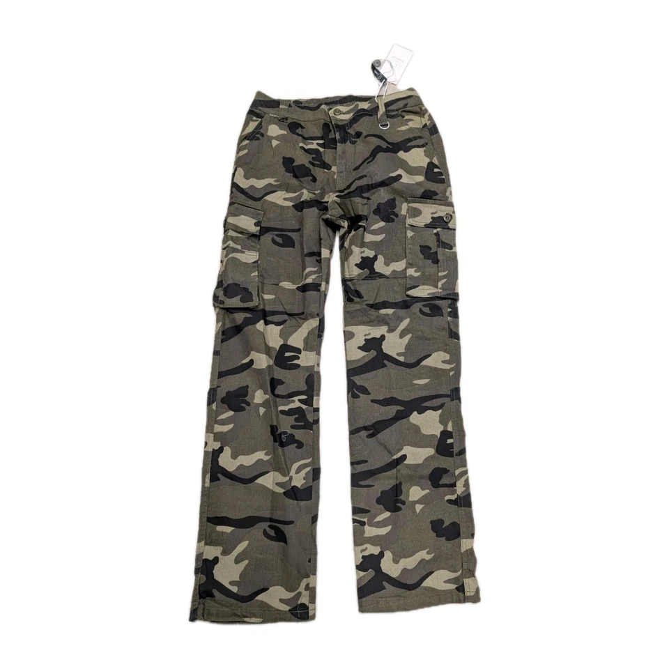 Cindeyar Pantalon Cargo Pour Femme Camouflage Vert M - Photo 1/4