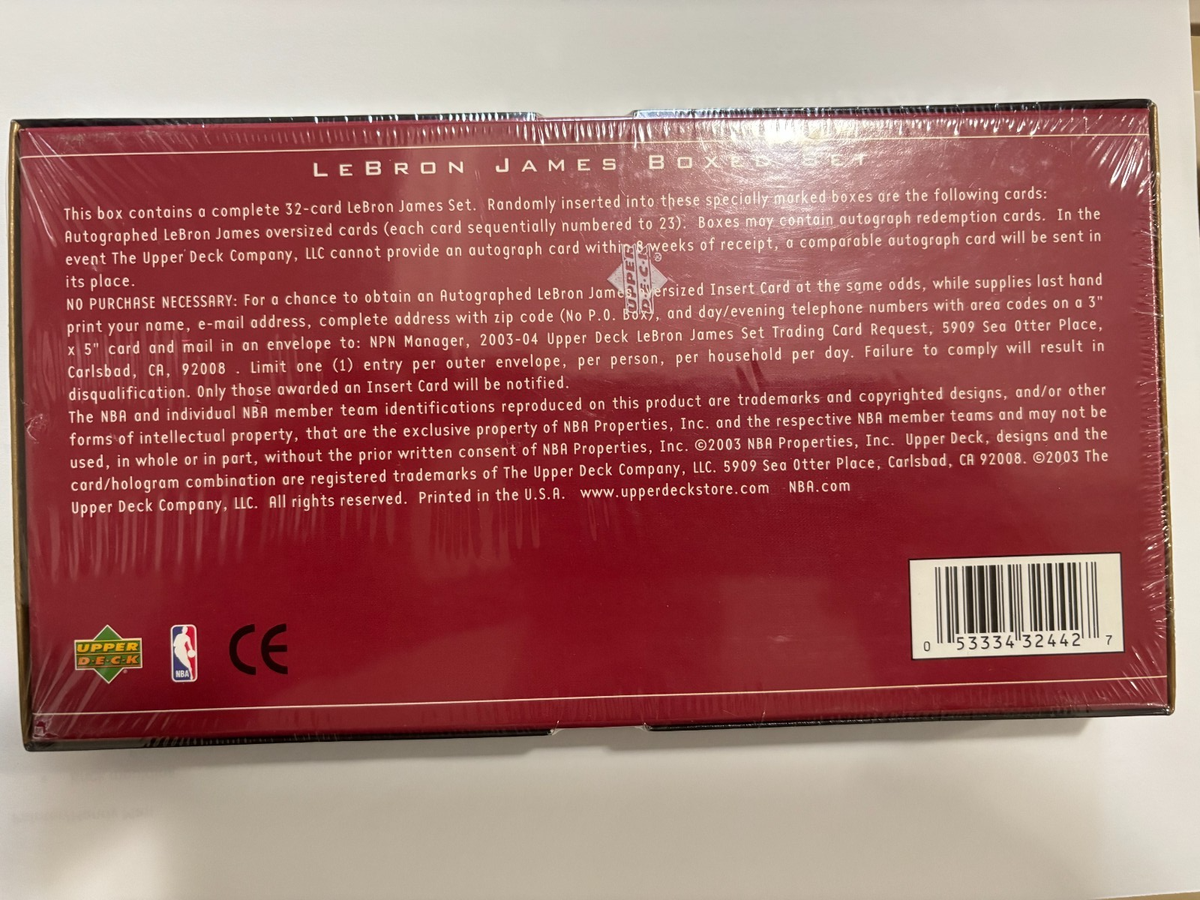 2003 Lebron James Exclusive 32-Card Set UPPERDECK Factory Sealed