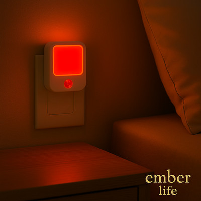 Motion Sensor Night Light With Red Light Filter | Bedroom, bathroom, nursery