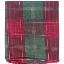 Cuddle Duds Flannel Sheet Set Christmas Plaid Full Bed Sheets, Bedding