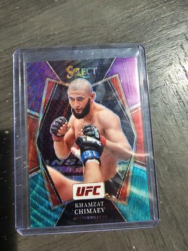 Khamzat Chimaev [Tri Color] #135 2022 Panini Select UFC card