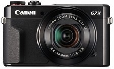 Canon PowerShot Digital Camera G7 X Mark II  Wi-Fi  NFC, LCD Screen, and 1-in