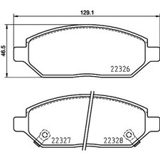 Hella Bremsbeläge vorne für Opel Karl