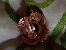 Women s Clip-On Cluster Earrings Gold Tone Gr...