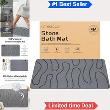 Stone Bath Mat Diatomite Fast Drying Non Slip Super Absorbent Shower Floor