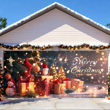 6 X 13 Ft Christmas Garage Door Decorations Merry Christmas Decorations Xmas Gar