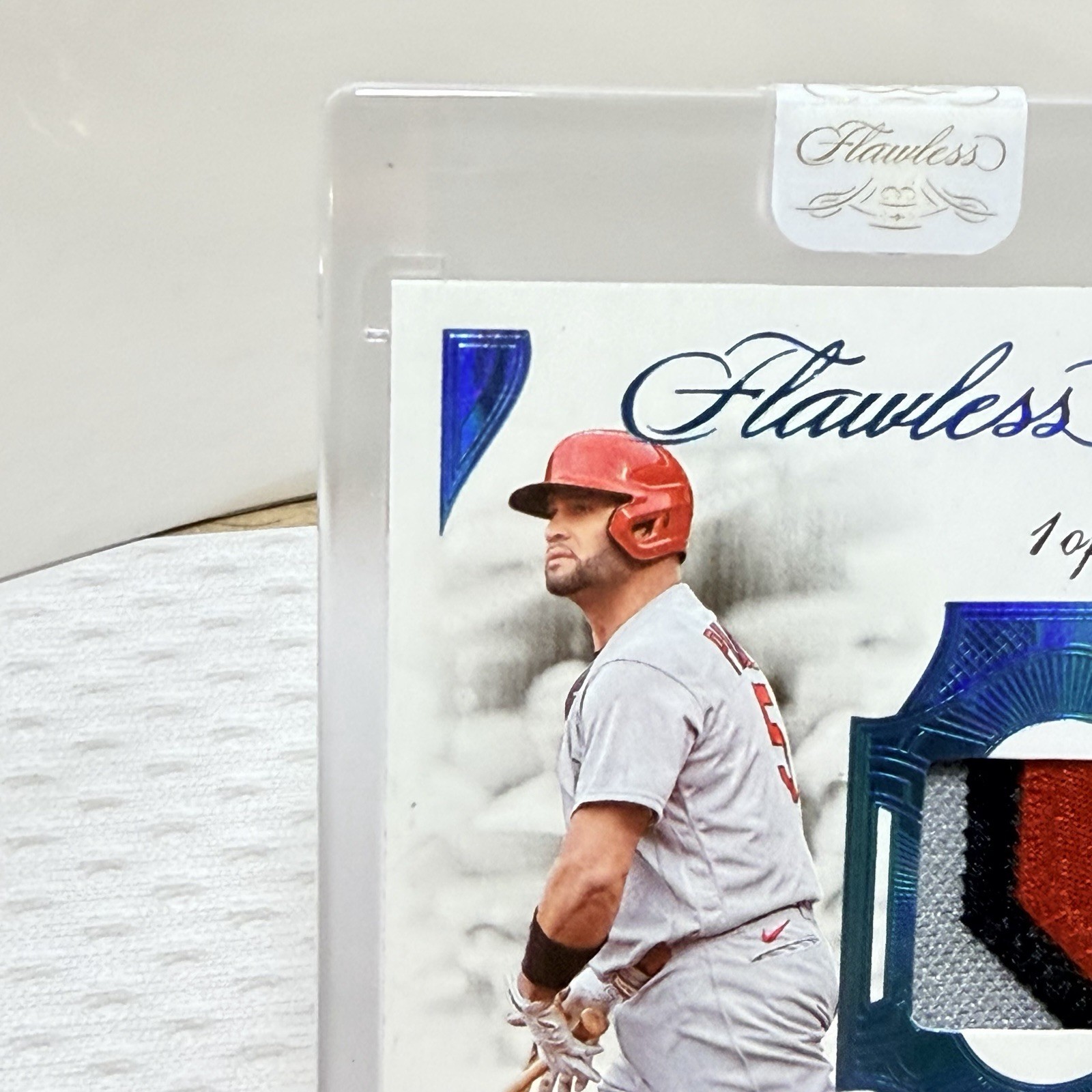 Albert Pujols 1/1 HOF 2025 Flawless GU Prime Patch Auto 🔥Rare Platinum Vertical view 5