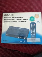 Craig CVD506 Analog to Digital Broadcast Converter With Remote Control OPEN BOX