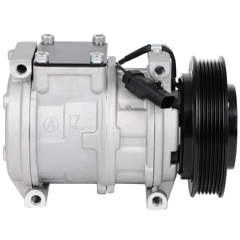 AC Compressor w/ Clutch For Dodge Caravan Jeep Wrangler Plymouth Voyager 96-00 - Image 2 of 4
