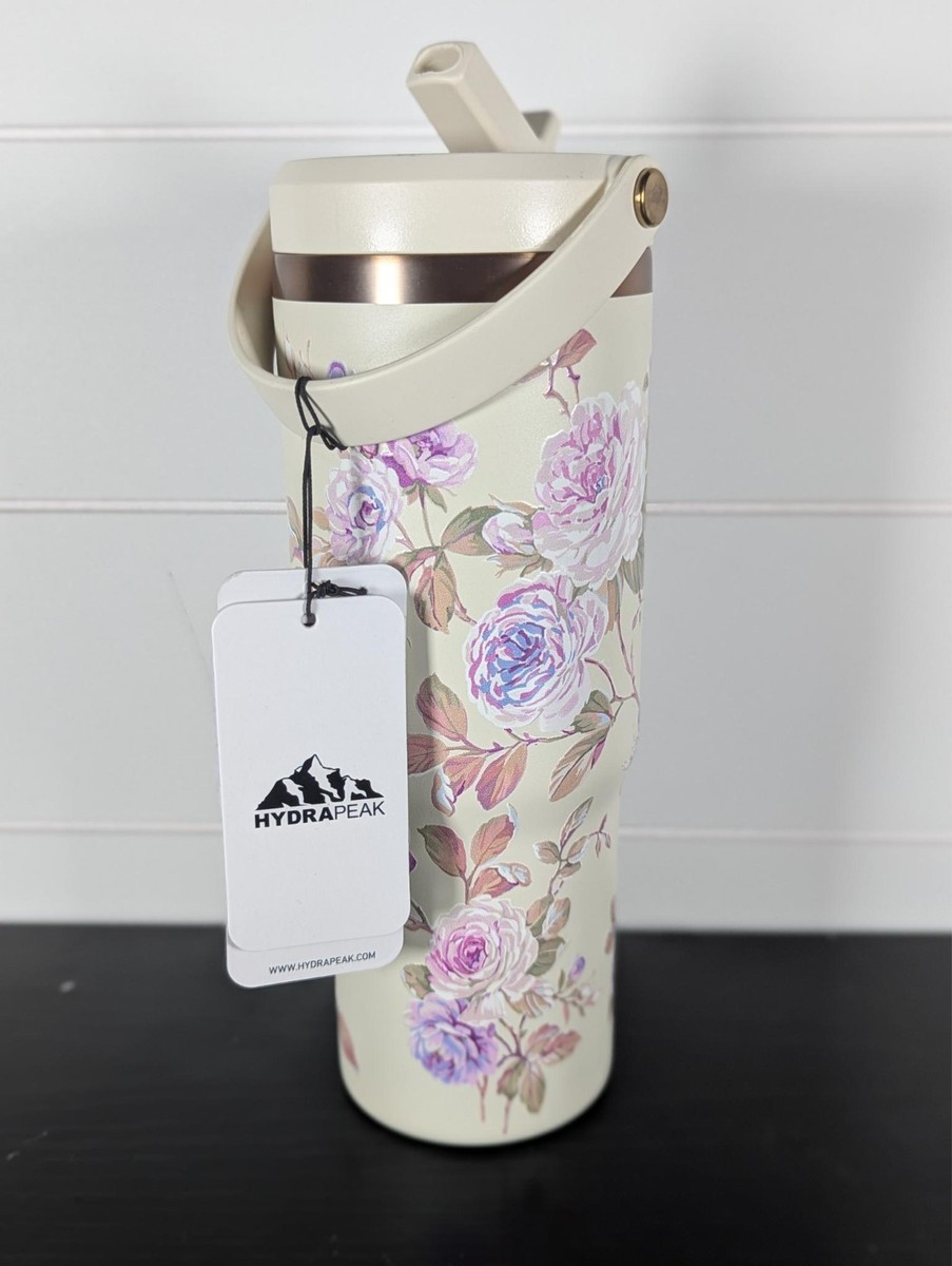 Hydrapeak Nomad 32 Ounce Rosevine Ivory Bloom Stainless Steel