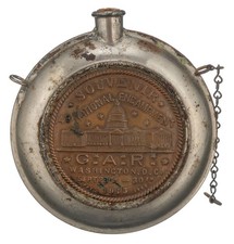 USA Souvenir Flask G.A.R National Encampment Washingtion D.C Sept.29th - 30...