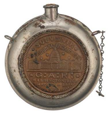 USA Souvenir Flask G.A.R National Encampment Washingtion D.C Sept.29th - 30...
