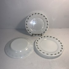 Set of 3 PYREX 704 Corning Tableware Green Le...