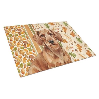 Carolines Treasures WDK7802LCB 15 x 12 in. Wirehaired Red Dachshund Heirloom ...