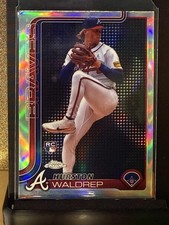 2025 Topps Chrome #90 Hurston Waldrep Lightboard Logo Base Variations