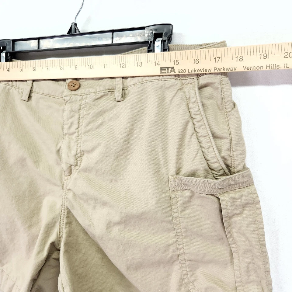 Мужские коричневые шорты-карго Orlebar размер 36 льняная смесь хаки бульдог приталенные 5 дюймов - Изображение 4 из 4