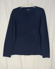 J. Crew Mercantile Men's Wool Cotton Blend Sweater Navy Size Large