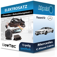 Towtec E-Satz 13Polig Fahrzeugspezifisch Passend FüR Mercedes C-Klasse Cabrio Fp