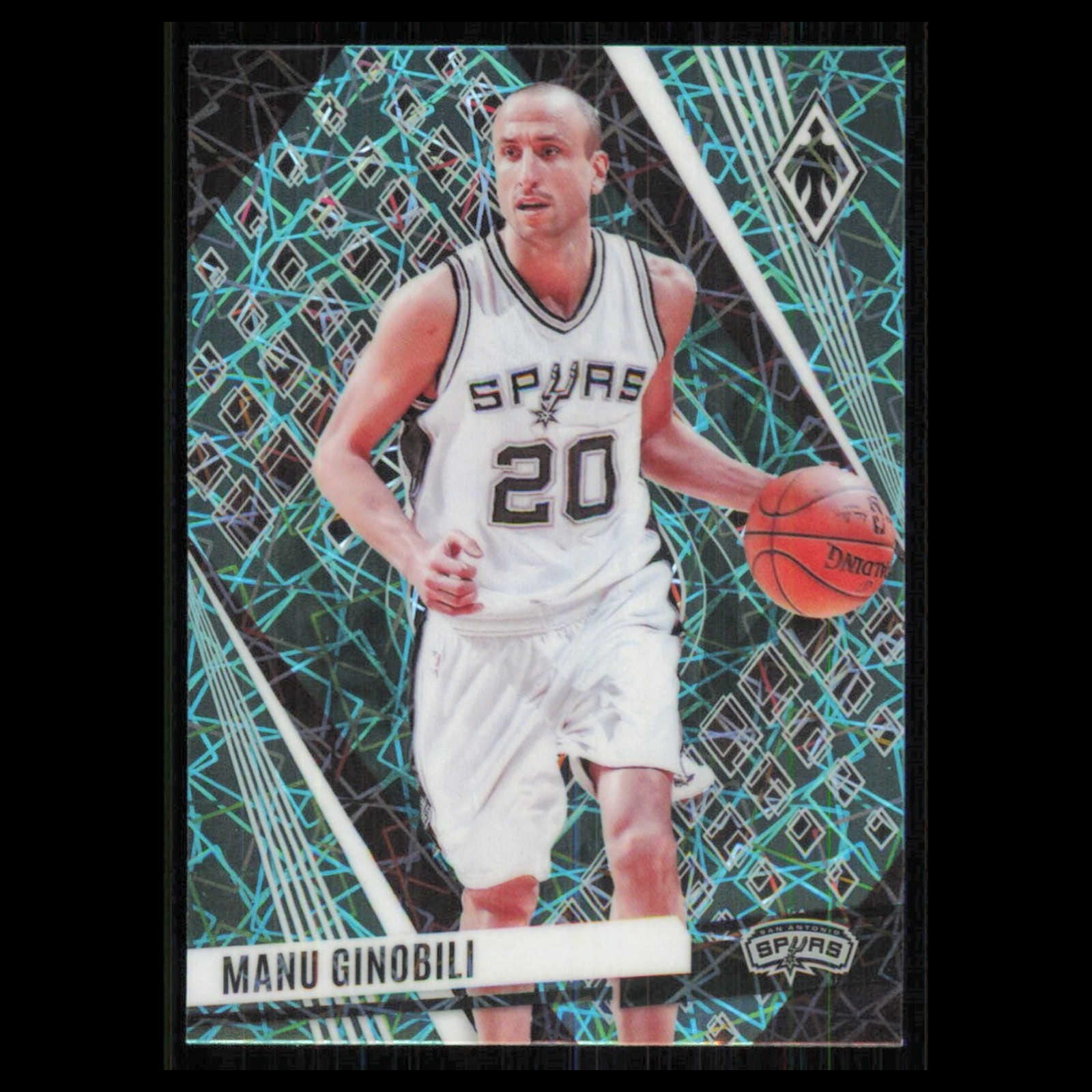 Manu Ginobili #49 2023 Panini Phoenix Teal Lazer San Antonio Spurs Emanuel Card