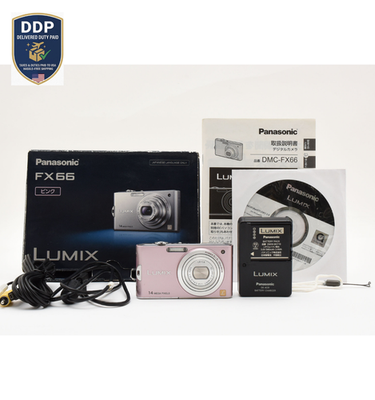 Exc+5] Panasonic LUMIX DMC-FX66 Pink Japanese language only Y2K