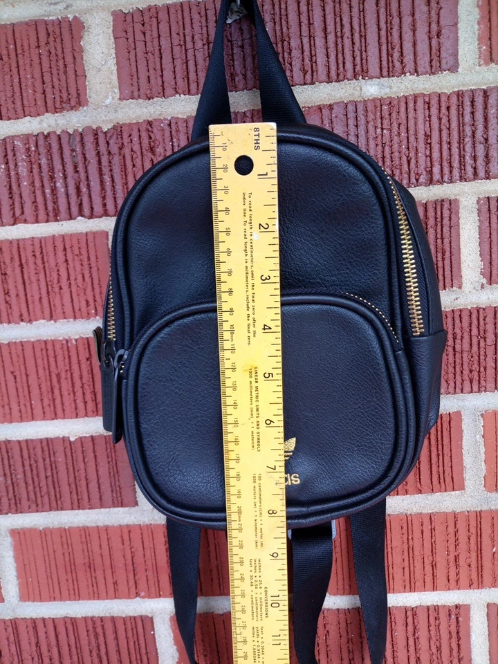 ADIDAS Black/Gold Mini Backpack - Image 3 of 4