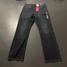 Lucky Brand Jeans Mens 34x34 Blue 181 Relaxed Stright Denim Dark Wash