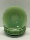 6 Vintage Fire King Jadite Jadeite St Denis Ransom 1700 Line 6” Saucers Only