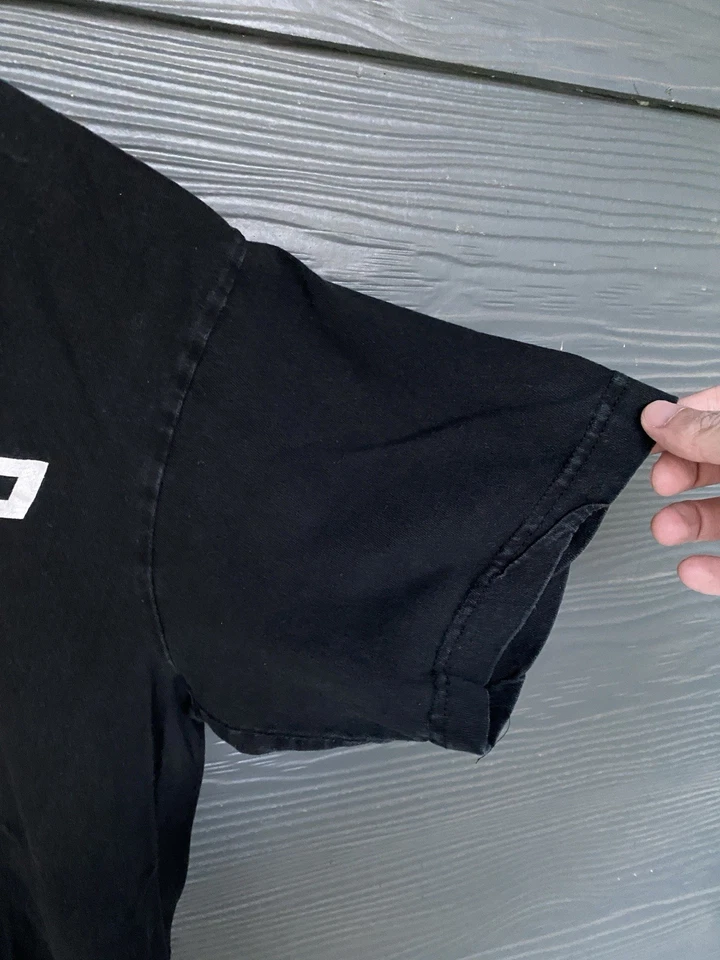 Camiseta De Colección Y2K Monster Energy Fox Racing Motocross Rosa Logo Negra Para Hombre Grande Foto 4 de 4