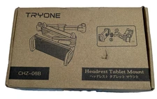 1X Tryone Car Headrest Tablet Holder Mount Stretchable Backseat Tablets Black