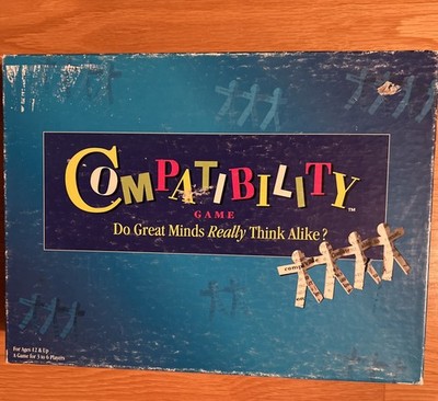 Mattel Compatibility Family Board Game 1996 