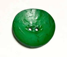Dill Buttons Large Green Washable Plastic Button - 60mm / 2 1/4"