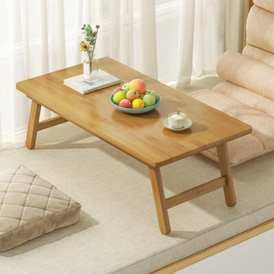 Bamboo Sidetable Tatami Floor Table Folding Coffee Table Tea Table Japanese - Image 1 of 4