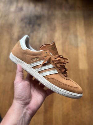 Rare adidas Originals Samba Dark Wheat Tan Cream White Size 10.5 | eBay