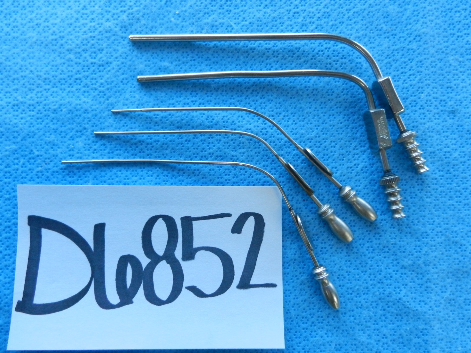 D6852 V. Mueller Neuro Surgical Spinal Suction Tubes Lot of 5 3fr