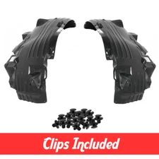 Front Driver & Passenger Side Fender Liner Set w/ Clips For 2004-2010 Titan