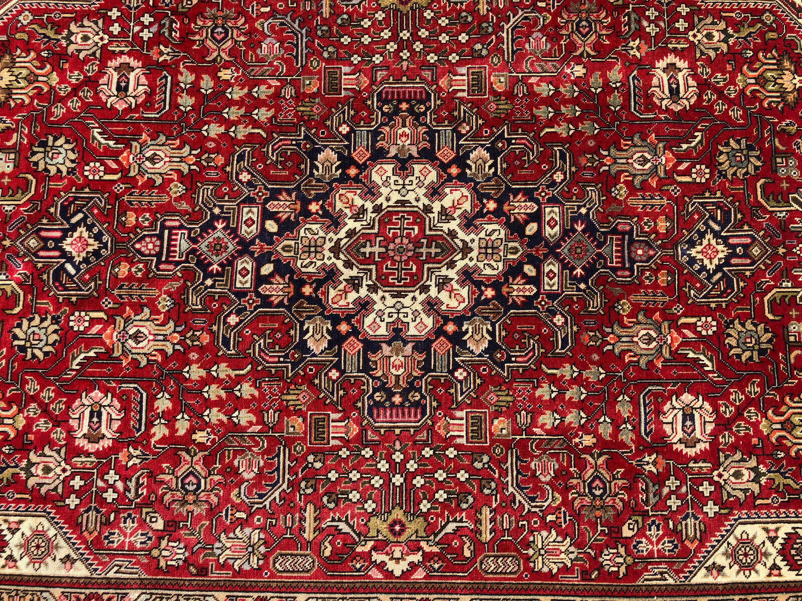7x10 RED VINTAGE WOOL RUG HAND-KNOTTED oriental HANDMADE antique carpet 6x9 7x9