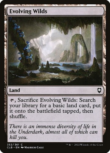 Evolving Wilds (352) Battle for Baldur's Gate CLB MTG Magic