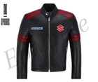 SUZUKI YOSHIMURA ARMOR PROTECTED NEW RACING LEATHER JACKET CE APPROVED FOR MENS