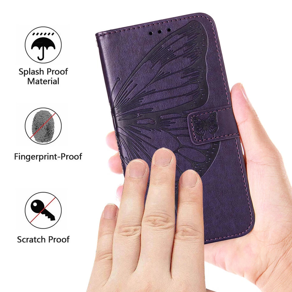 Phone Case Cover for Nokia G100 C30 G50 Butterfly Pattern PU Leather Wallet Case - Image 3 of 4