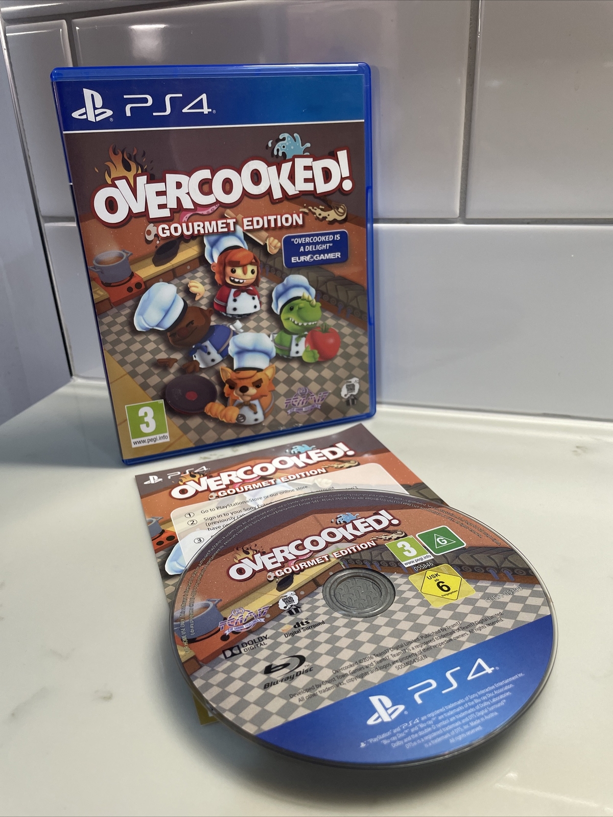 Overcooked: Gourmet Edition PS4 + Lost Morsel DLC chaotic co-op cooking game