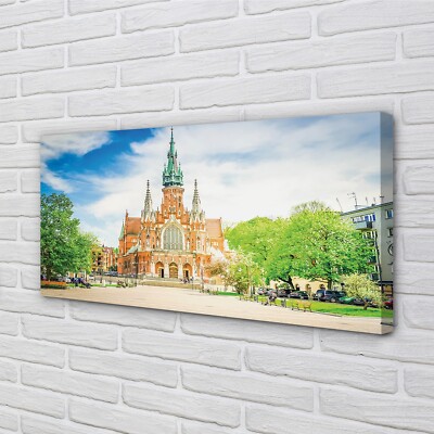 Tulup Leinwandbild 140x70 Wandkunst Krakow Dom