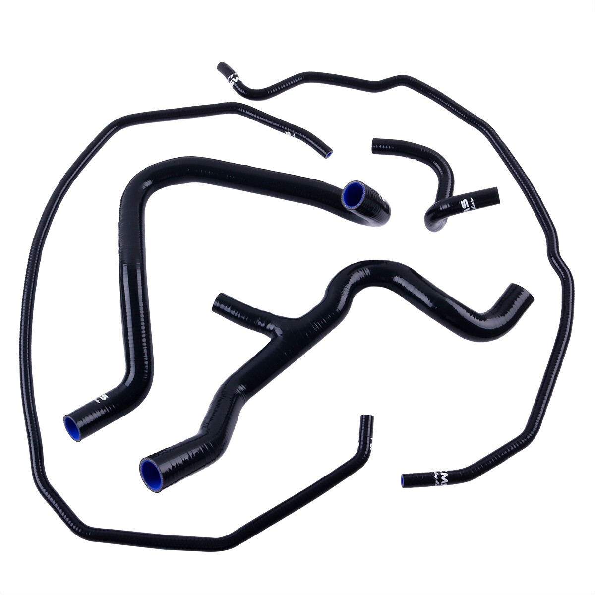 Black Silicone Radiator Heater Tank Hose Kit for Ford Focus ST MK2