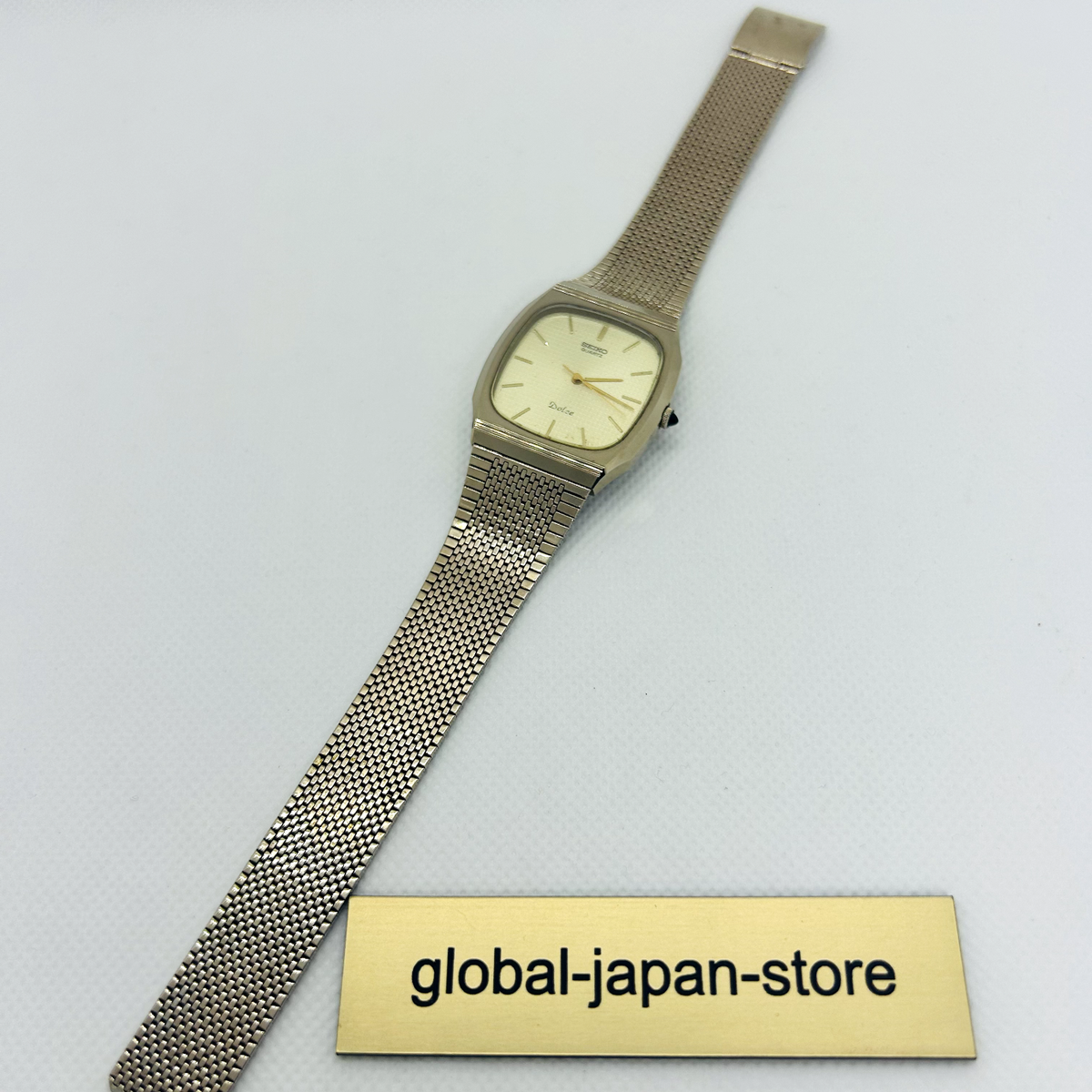 Vintage SEIKO DOLCE 5931-5450 NSG ST Tank Shape Square Men Watch