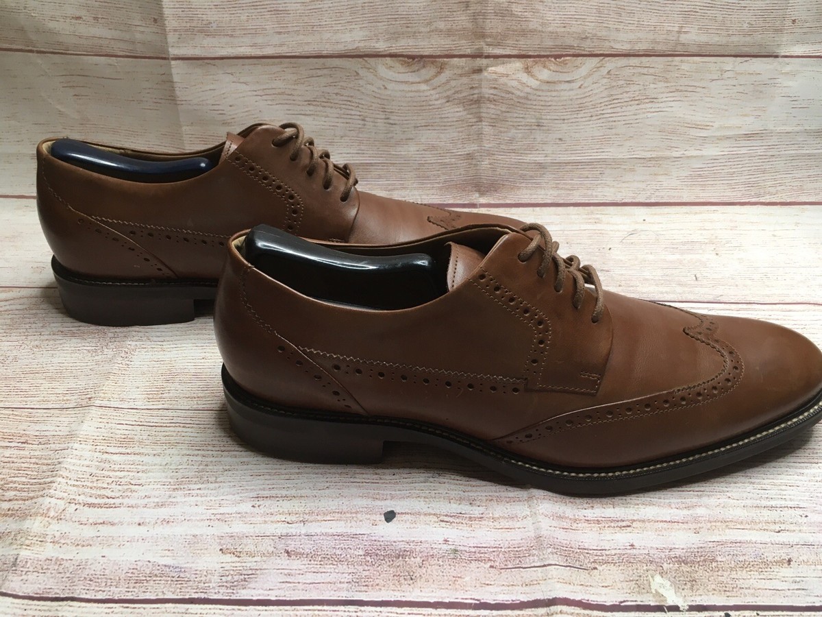 Cole Haan Mens Grand Os Brown Oxford Lace Up Dress Shoes Sz  display picture 2