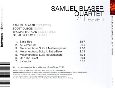 SAMUEL BLASER QUARTET 7TH HEAVEN NEW CD