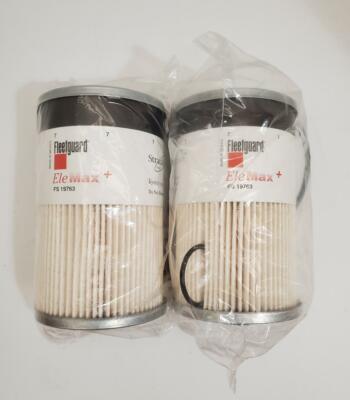 2 Pack FS19763 Fleetguard Fuel Water Separator Free Shipping | eBay