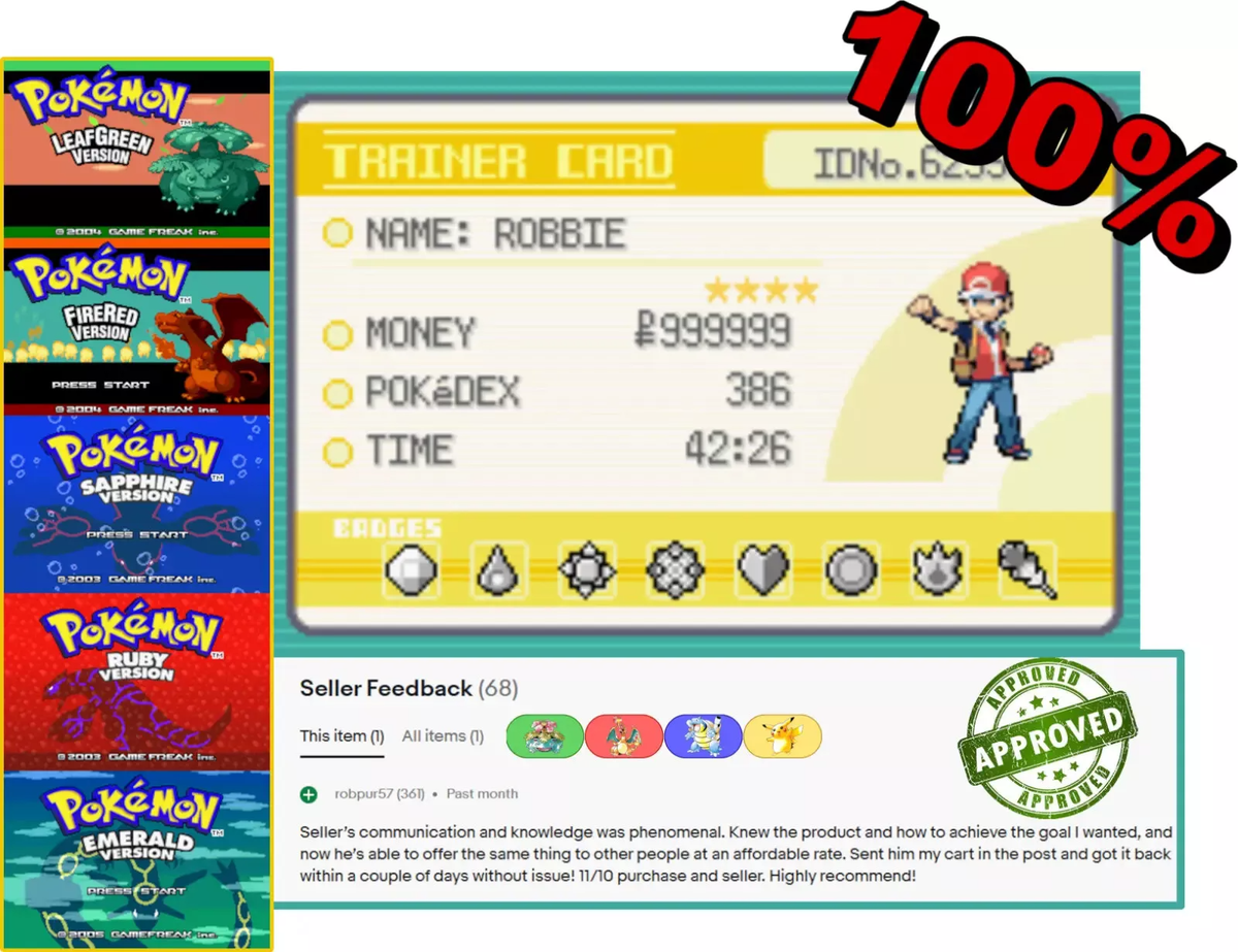 Pokémon FireRed & Pokémon LeafGreen - Version Exclusives