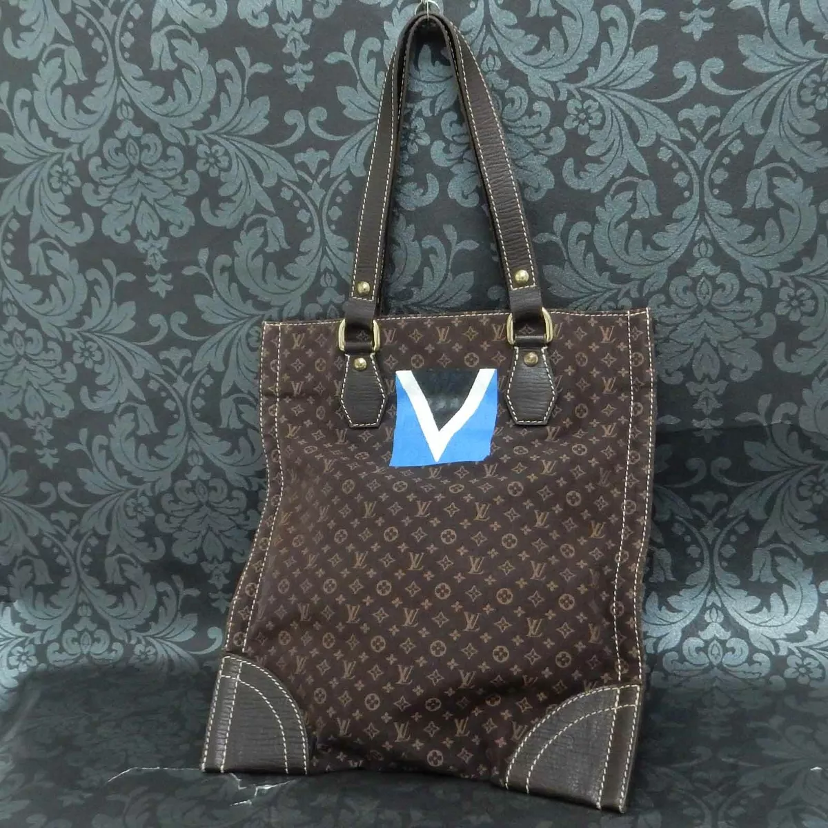 LOUIS VUITTON 2005 LV CUP MONOGRAM MINI LIN TANGIER Brown Tote Bag