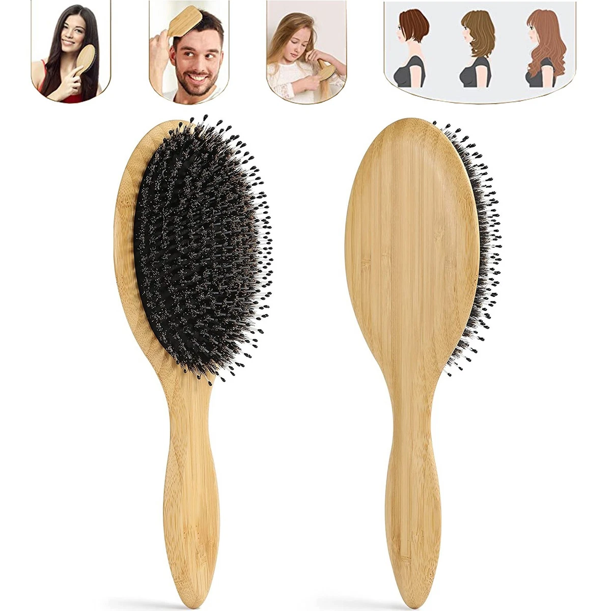 Wholesale Boar Bristle Brush For Smooth And Soft Hair 