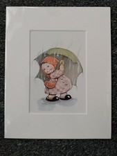 Mabel Lucie Attwell Picture, Looking for Summertime - 8"x10" Mounted Art Print
